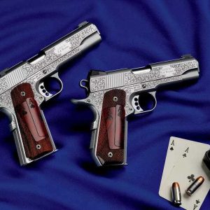 ED BROWN CUSTOM SET "PAIR OF ACES" MASTER ENGRAVED