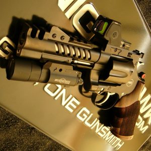 NIGHTHAWK CUSTOM KORTH NXR .44 MAG COMPENSATOR W/ RMR + SUREFIRE